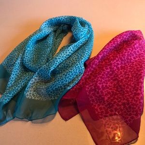 Cheetah Print Scarves- 2-Pack